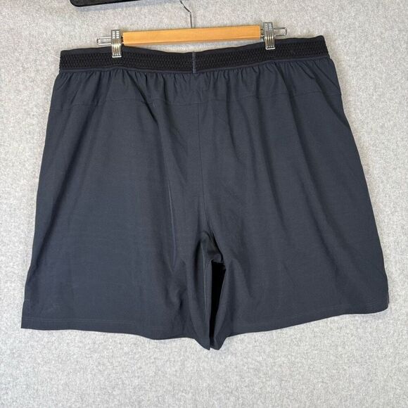 Fabletics Mens Size XXL Athletic Running Shorts Black 7" Elastic Waist Pockets - Picture 5 of 7